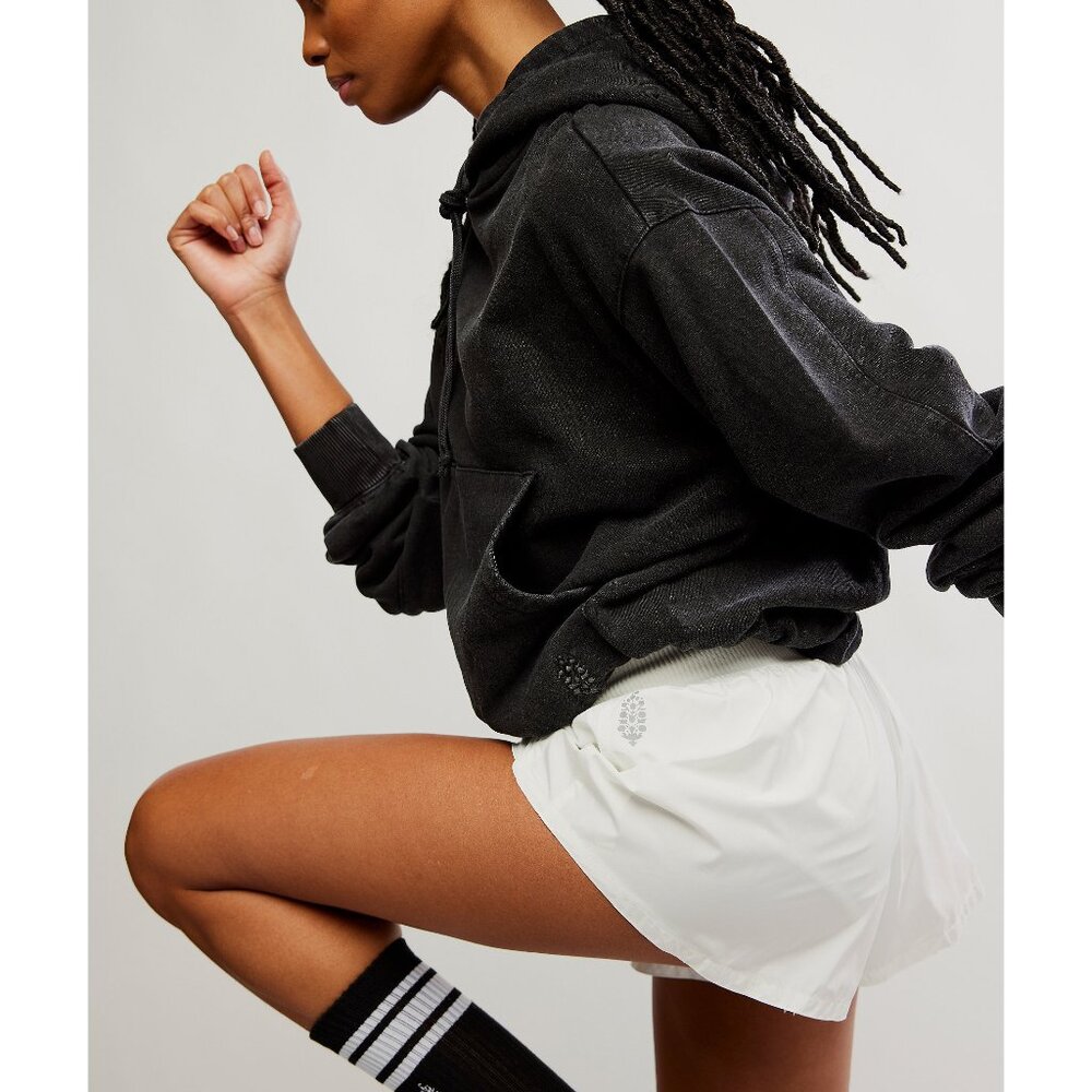 FP Movement by Free People Black Cropped Pullover Hoodie - Picture 2 of 7
